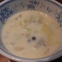 簡単！白菜としめじの豆乳スープ